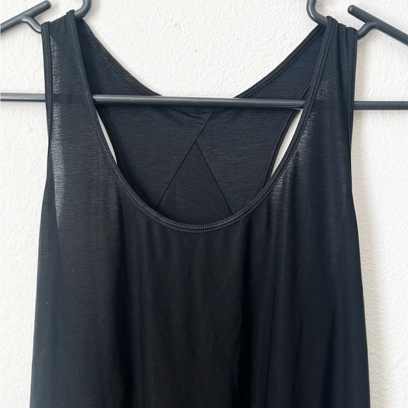 Lululemon Black High Low Flowy Racerback Tank Top - Picture 4 of 6